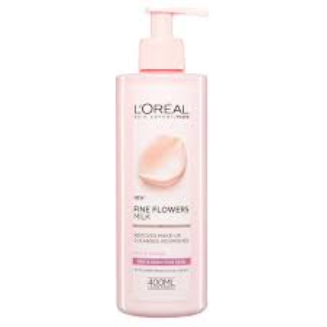 LOREAL FINE FLOWER CLEANING MILK 400ML